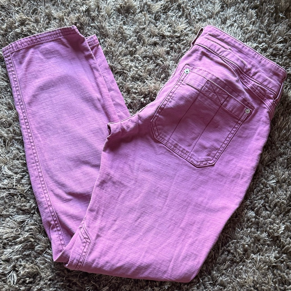 Women's Pink Pilco anthropoloie Wanderer casual Jean style pants.  Size 27